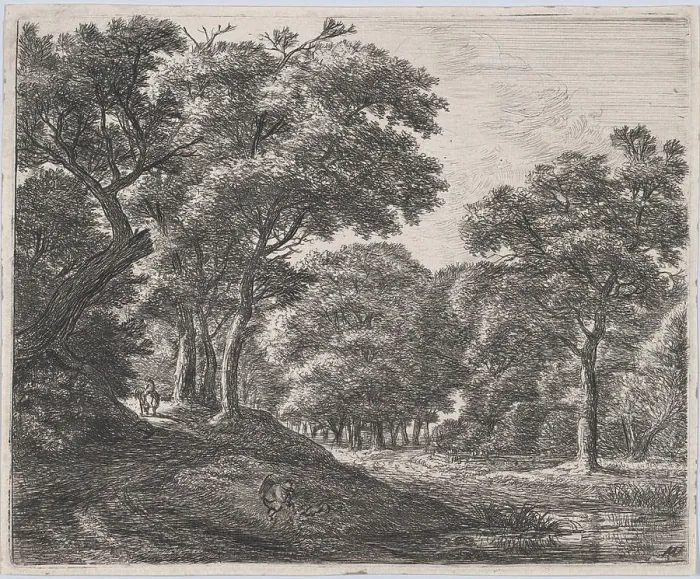 Framed Print : Twilight in the Woods 17th century Etched by Anthonie Waterloo Dutch Framed Print : Twilight in the Woods 17th century Etched by Anthonie Waterloo Dutch