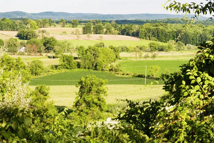 Framed Print : USA, New Jersey. Upper Raritan River Basin, North Branch, Tewksbury Township, view shed from Fox Hill Lane looking east Framed Print : USA, New Jersey. Upper Raritan River Basin, North Branch, Tewksbury Township, view shed from Fox Hill Lane looking east