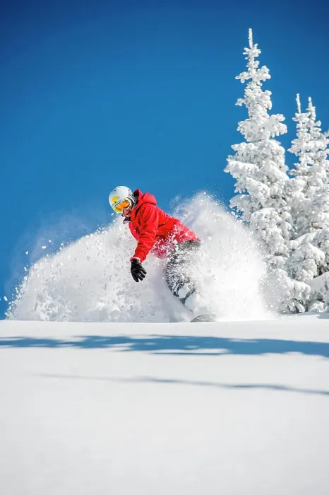 Framed Print : Usa, New Mexico, Santa Fe, snowboarding. (MR) Framed Print : Usa, New Mexico, Santa Fe, snowboarding. (MR)