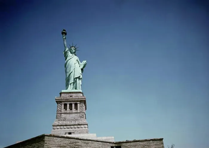 Framed Print : USA, New York State, New York City, low angle view of Statue of Liberty Framed Print : USA, New York State, New York City, low angle view of Statue of Liberty