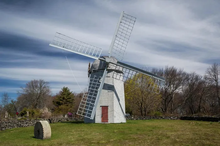 Framed Print : USA, Rhode Island, Jamestown, Jamestown Windmill, built 1787