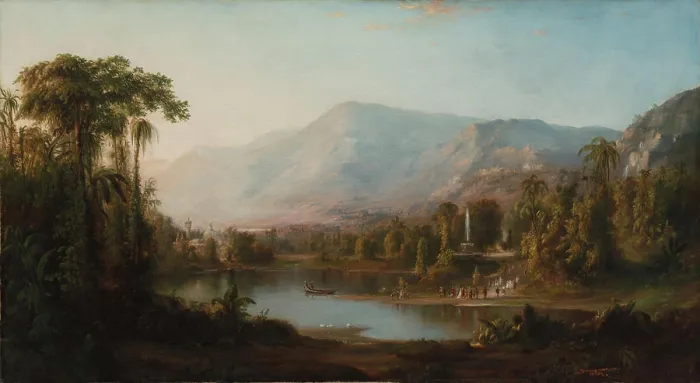 Framed Print : Vale of Kashmir, 1867. Robert S