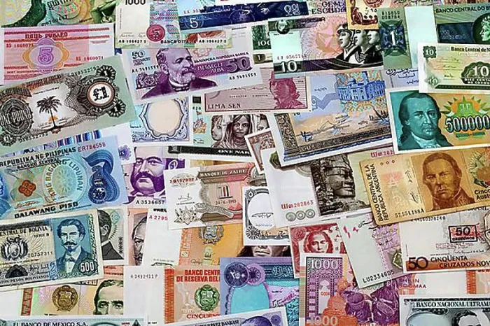 Framed Print : Various historic international bank notes Framed Print : Various historic international bank notes