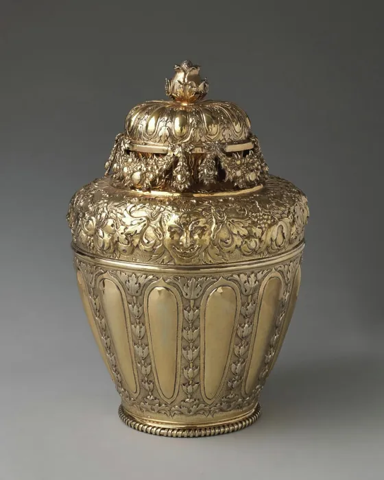 Framed Print : Vase with cover (one of a pair) 1675-76 I H Framed Print : Vase with cover (one of a pair) 1675-76 I H