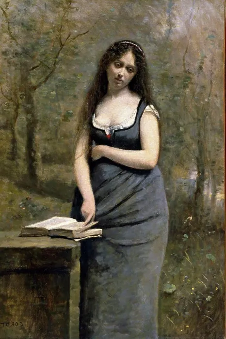 Framed Print : Velleda by Jean Baptiste Camille Corot, (1796-1875), France, Paris, Musee du Louvre Framed Print : Velleda by Jean Baptiste Camille Corot, (1796-1875), France, Paris, Musee du Louvre