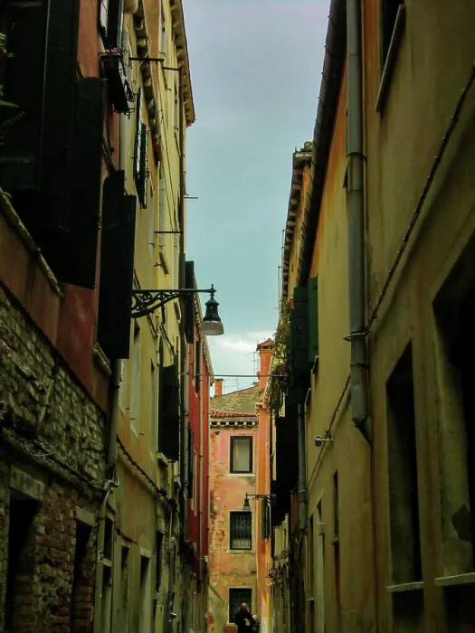 Framed Print : VENICE ITALY 26 FEBRUARY 2020 Street of Venice