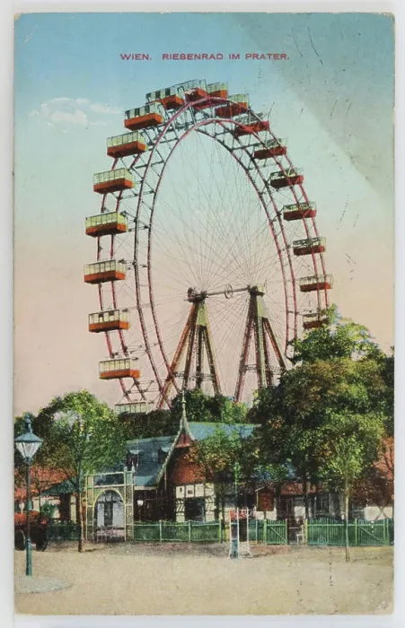 Framed Print : Vienna, Ferris wheel in Prater, Brothers Kohn KG B, Producer