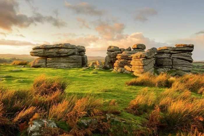 Framed Print : A view of Combestone Tor Framed Print : A view of Combestone Tor