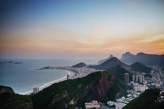 Framed Print : View of Rio de Janeiro from Sugarloaf mountain, Brazil