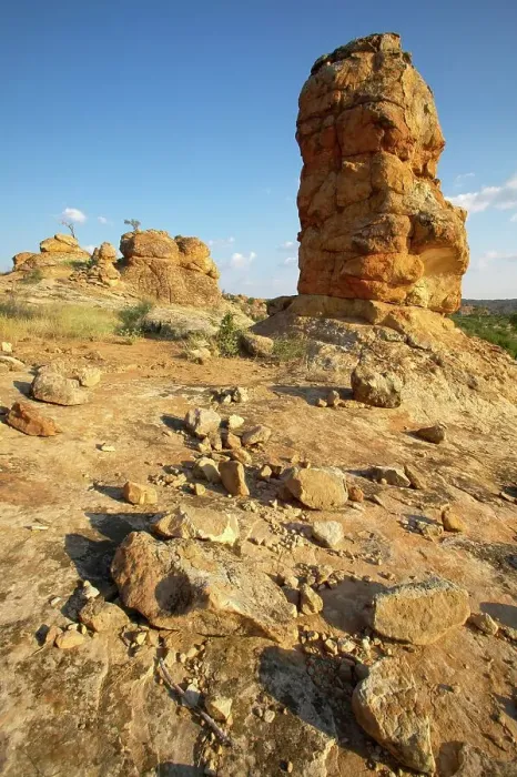 Framed Print : View and rock formations near de Beer's Koppie Framed Print : View and rock formations near de Beer's Koppie