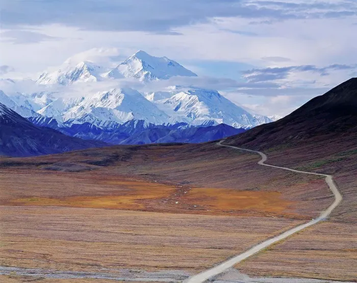 Framed Print : View from Stony Hill Overlook of Denali Park Road leading toward Denali or Mt. McKinley, Denali National Park, Alaska Framed Print : View from Stony Hill Overlook of Denali Park Road leading toward Denali or Mt. McKinley, Denali National Park, Alaska