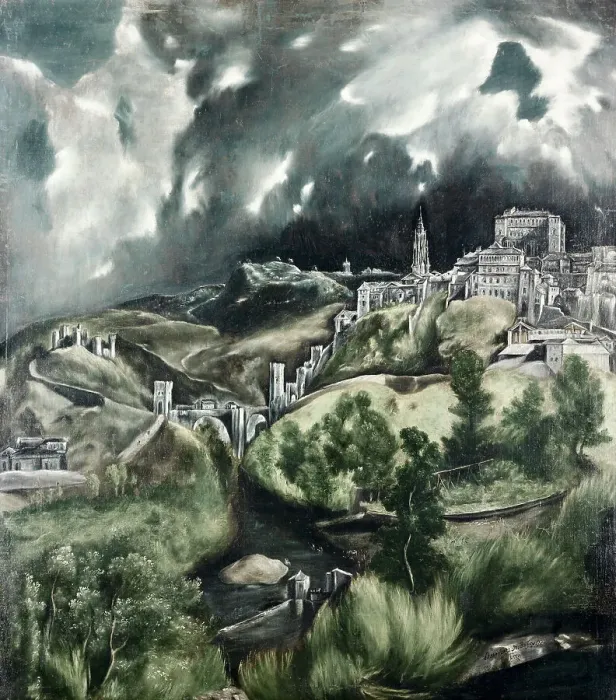 Framed Print : View Of Toledo S.1595 El Greco (1541-1614 Greek) Oil On Canvas Metropolitan Museum of Art