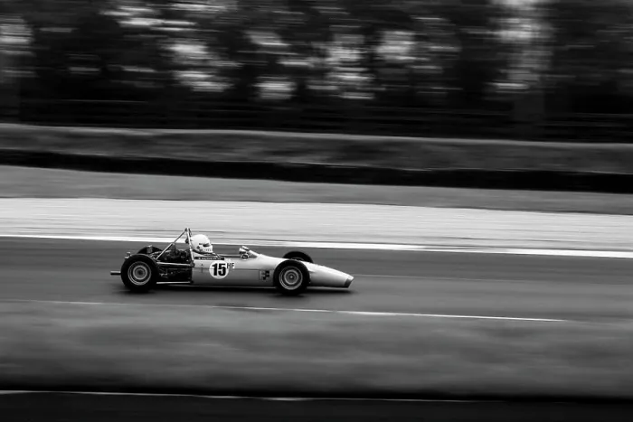 Framed Print : Vintage car races during the 2019 Vintage Racing Group 500