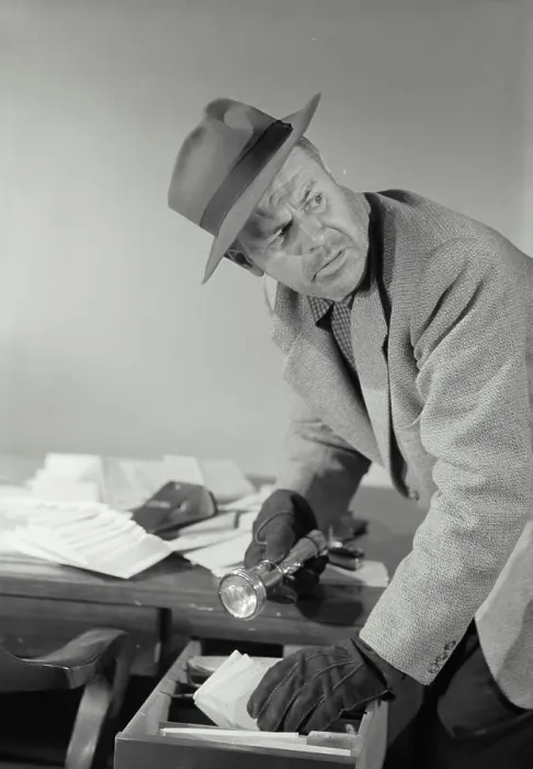 Framed Print : Vintage Photograph. Man dressed as thief rummaging through desk drawer with flashlight in hand, Frame 2 Framed Print : Vintage Photograph. Man dressed as thief rummaging through desk drawer with flashlight in hand, Frame 2