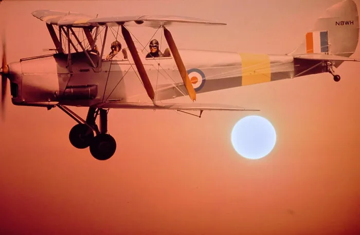 Framed Print : Vintage Photograph. Vintage biplane soars against a stunning sunset sky Framed Print : Vintage Photograph. Vintage biplane soars against a stunning sunset sky