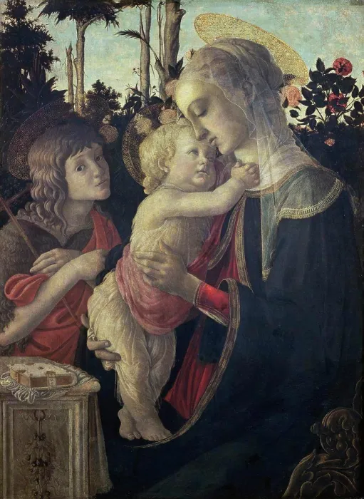 Framed Print : Virgin and Child with John the Baptist Sandro Botticelli (1444-1510 / Italian) Oil on Wood Musee du Louvre Framed Print : Virgin and Child with John the Baptist Sandro Botticelli (1444-1510 / Italian) Oil on Wood Musee du Louvre
