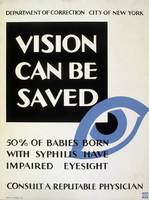 Framed Print : Vision can be saved 50% of babies born with syphilis have impaired eyesight