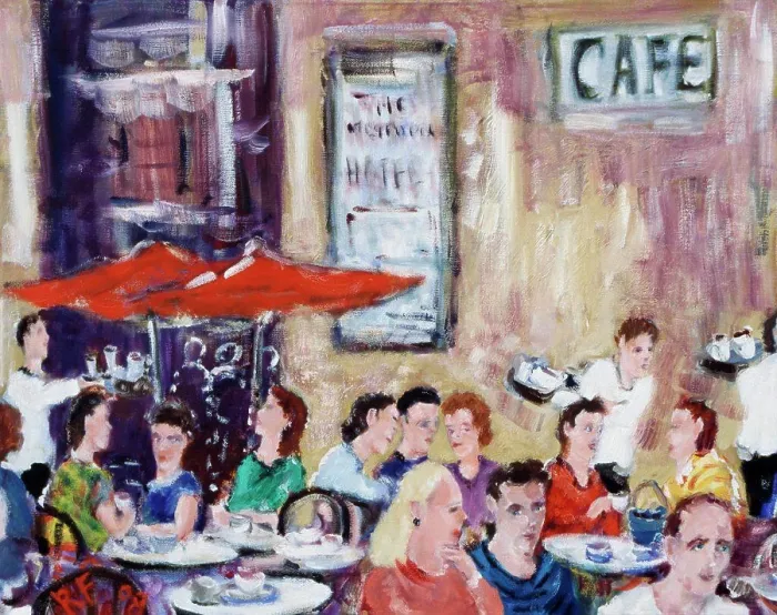 Framed Print : Waiters 2008 Richard H. Fox (b.1960 American) Oil on canvas Framed Print : Waiters 2008 Richard H. Fox (b.1960 American) Oil on canvas