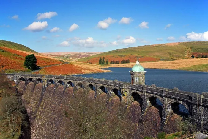 Framed Print : Wales, Powys, Rhayader. A view toward Craig Goch dam Framed Print : Wales, Powys, Rhayader. A view toward Craig Goch dam