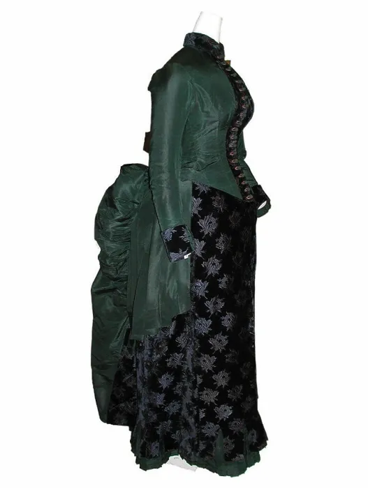 Framed Print : Walking dress ca. 1883 American or European The bustle was at its greatest extension by 1885 Framed Print : Walking dress ca. 1883 American or European The bustle was at its greatest extension by 1885