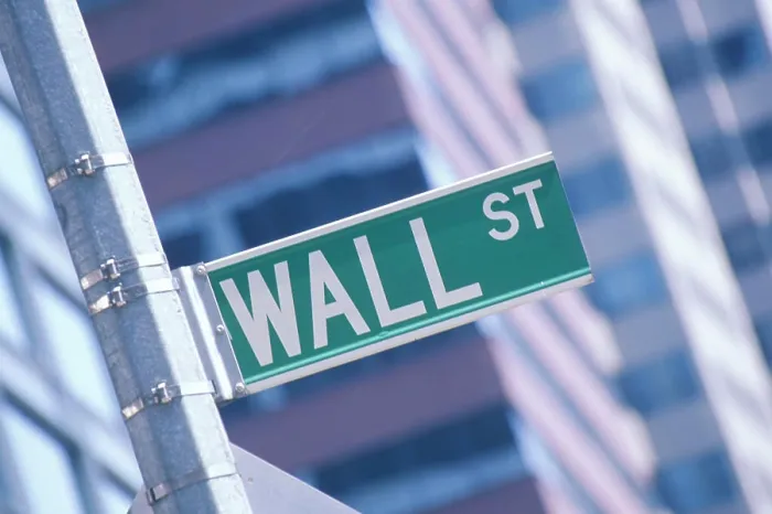 Framed Print : A Wall Street sign