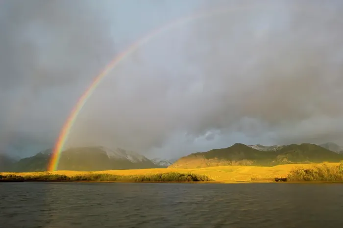 Framed Print : Waterton Lakes National Park, Rocky Mountains, Rainbow Framed Print : Waterton Lakes National Park, Rocky Mountains, Rainbow