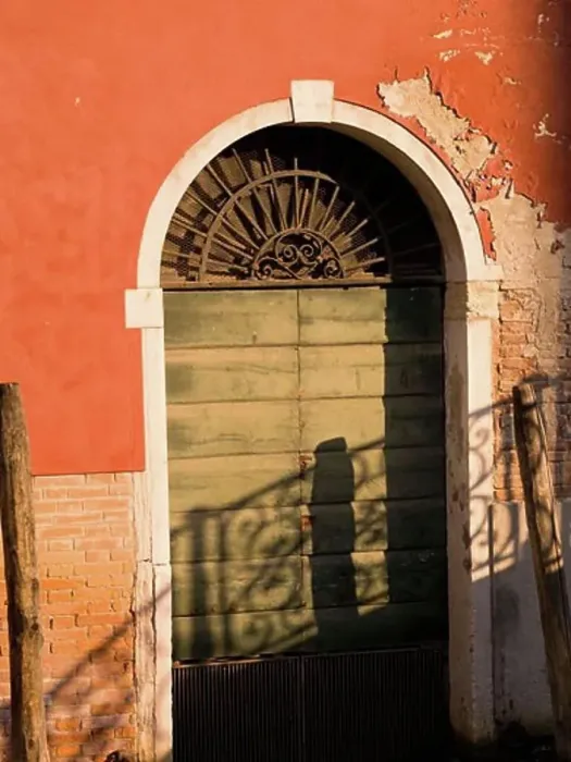 Framed Print : Weathered doorway, Venice, Italy