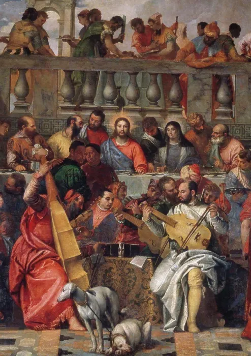 Framed Print : The Wedding Feast at Cana Detail Framed Print : The Wedding Feast at Cana Detail