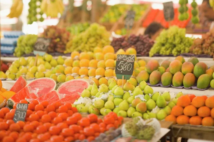 Framed Print : Weekly Tuesday fruit & vegetable market
