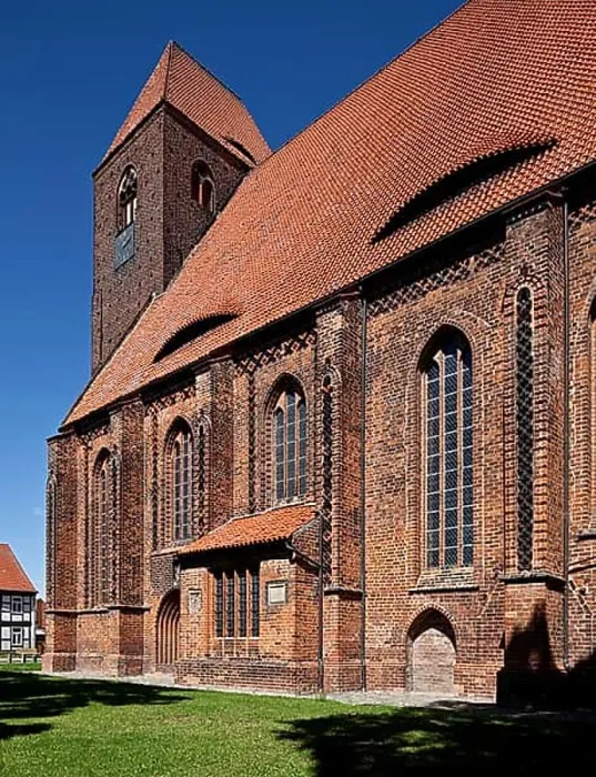 Framed Print : Werben Altmark Stadtkirche St Johannis 87715 Partial view from south-east with brick lattice friezes on buttresses Framed Print : Werben Altmark Stadtkirche St Johannis 87715 Partial view from south-east with brick lattice friezes on buttresses