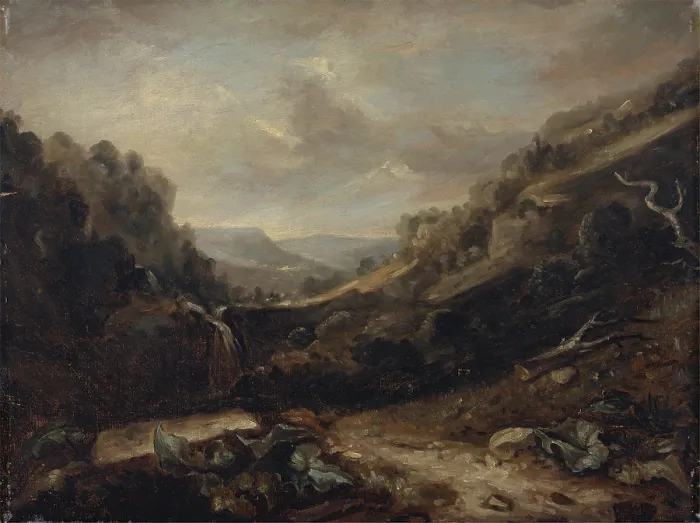 Framed Print : West Country Landscape, Attributed to Benjamin Barker Framed Print : West Country Landscape, Attributed to Benjamin Barker