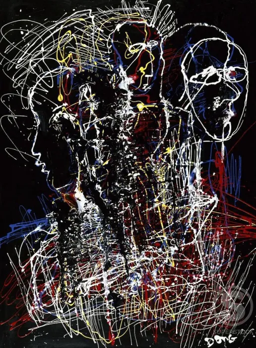 Framed Print : Wet Paint on Canvas 1996 Diana Ong (b.1940 Chinese-American)