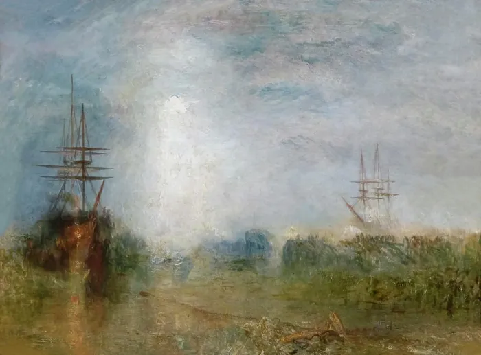 Framed Print : Whalers, Boiling Blubber, Entangled in Flaw Ice, Endeavouring to Extricate Themselves, JMW Turner, 1846