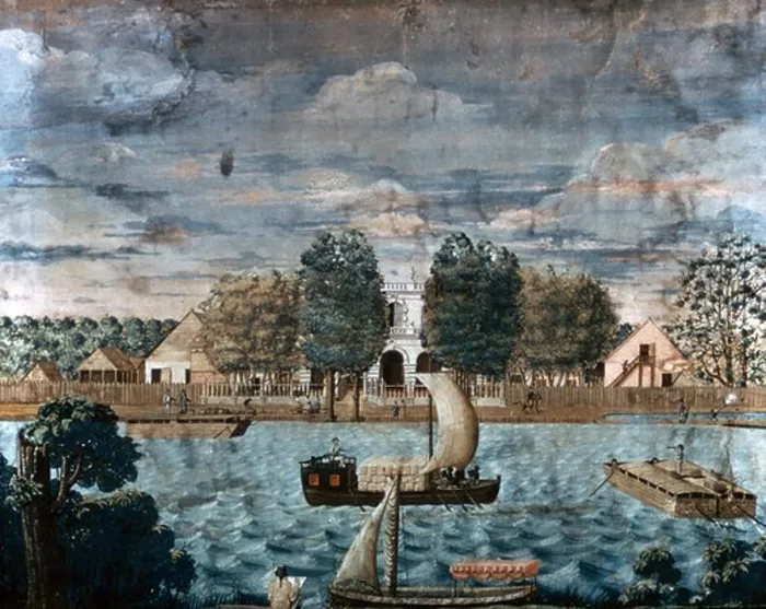 Framed Print : White Hall Plantation, Louisiana ca. 1790 Artist Unknown Framed Print : White Hall Plantation, Louisiana ca. 1790 Artist Unknown