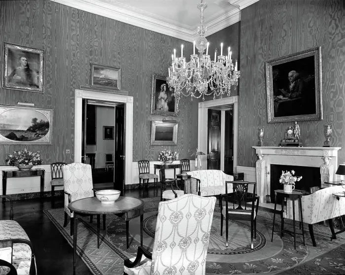 Framed Print : White House Rooms: Blue Green. View of the Green Room. White House, Washington, D.C Framed Print : White House Rooms: Blue Green. View of the Green Room. White House, Washington, D.C