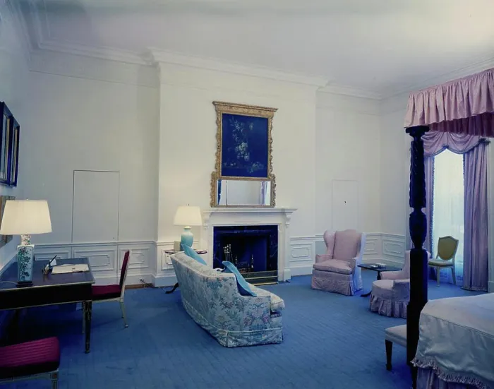 Framed Print : White House Rooms: Queens Bedroom Framed Print : White House Rooms: Queens Bedroom