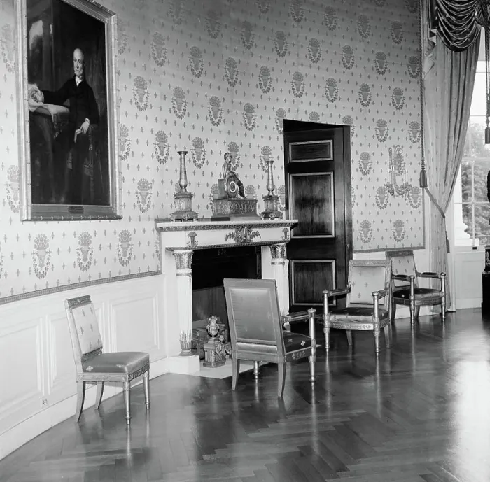 Framed Print : White House Rooms: Red, Blue Rooms