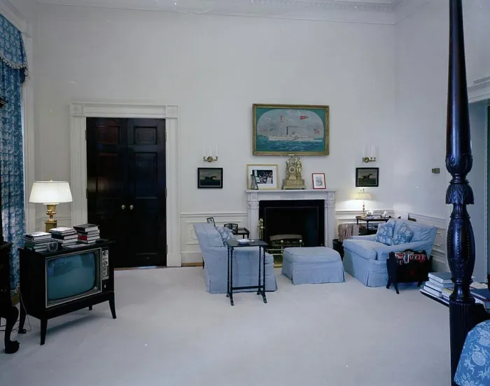 Framed Print : White House Rooms: Red Room, President's bedroom Framed Print : White House Rooms: Red Room, President's bedroom