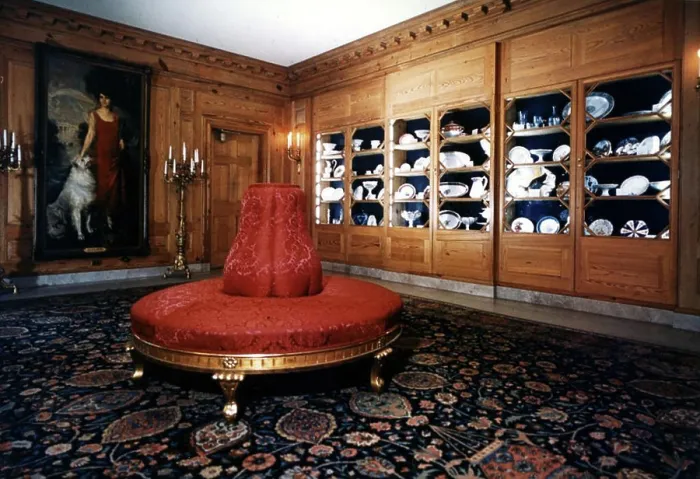 Framed Print : White House rooms. View of the China Room of the White House