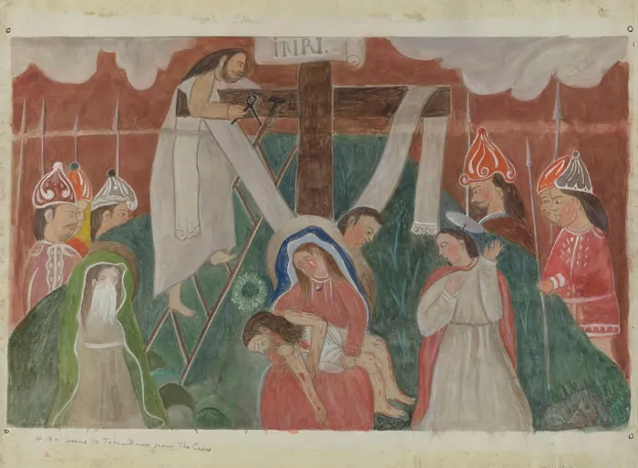 Framed Print : William Herbert, Station of the Cross No 13 Jesus is Taken Down from the Cross Framed Print : William Herbert, Station of the Cross No 13 Jesus is Taken Down from the Cross