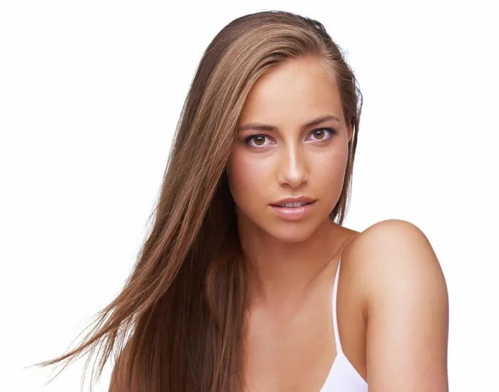 Framed Print : Woman, beauty portrait and hair wellness