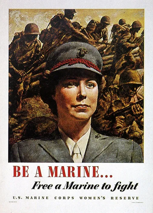 Framed Print : Woman Marine Framed Print : Woman Marine