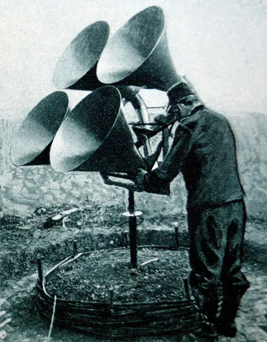 Framed Print : world war one listening device to detect enemy aircraft Framed Print : world war one listening device to detect enemy aircraft