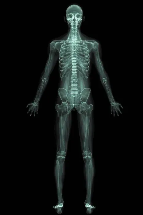 Framed Print : X-Ray image showing the entire human body Framed Print : X-Ray image showing the entire human body