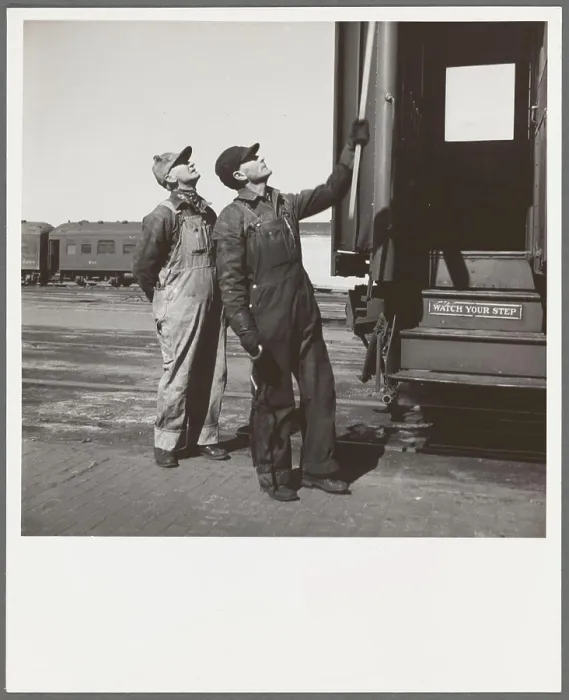 Framed Print : Yardmen. Grand Island, Nebraska Framed Print : Yardmen. Grand Island, Nebraska