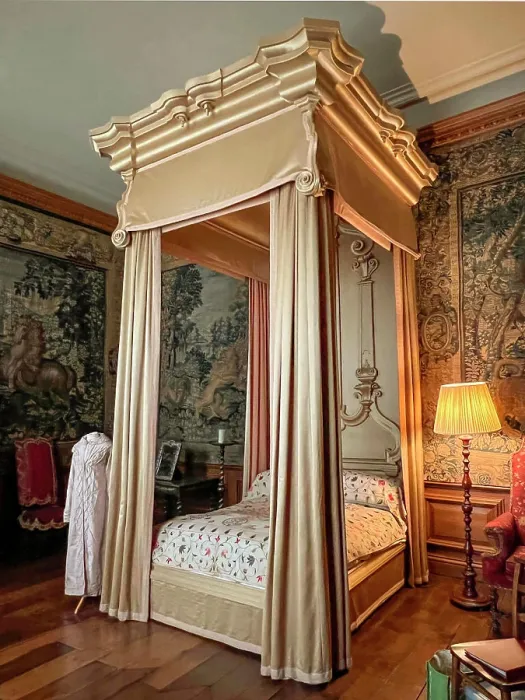 Framed Print : The Yellow Bedroom in Lyme Hall near Disley in Cheshire, England