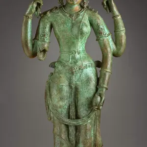 The Androgynous Form of Shiva and Parvati (Ardhanarishvara)