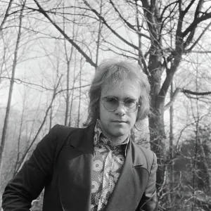 Anefo photo collection. Pop singer Elton John in the Netherlands; Elton John, head. 17 February 1971 Anefo photo collection. Pop singer Elton John in the Netherlands; Elton John, head. 17 February 1971