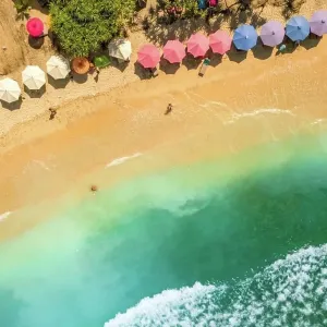 Indonesia. Tropical sandy beach in sunny weather Indonesia. Tropical sandy beach in sunny weather