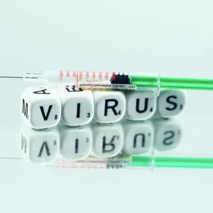Still life on the theme of the virus Still life on the theme of the virus